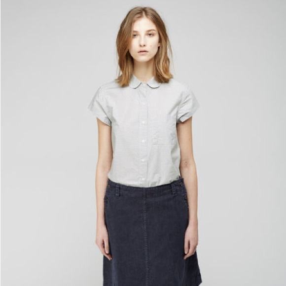 MHL by Margaret Howell Sailor Skirt in Indigo Blue Navy, XS - New - Picture 3 of 8